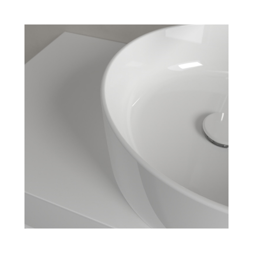 Villeroy & Boch 4A184001 - Επιτραπέζιος νιπτήρας COLLARO, διάμετρος 40 εκ., κεραμικός/λευκός