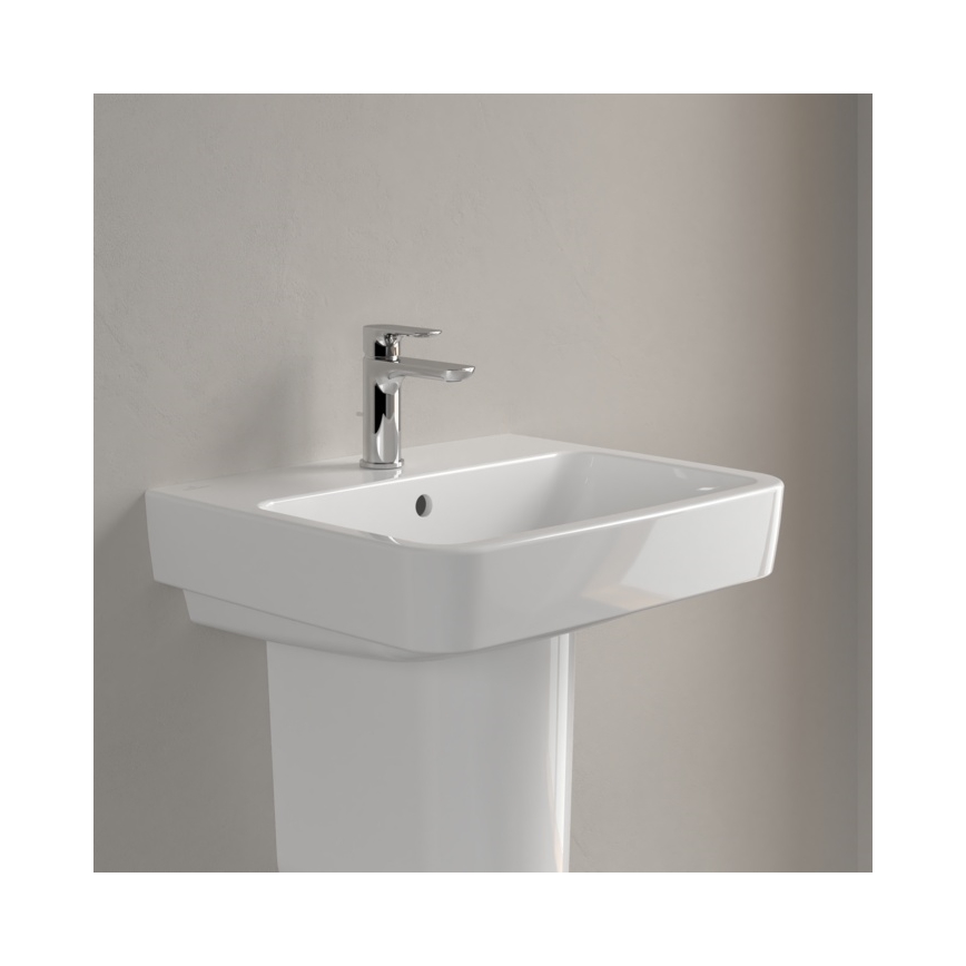 Villeroy & Boch 4A415501 - Επιτοίχιος νιπτήρας O.NOVO 55x46 cm κεραμικό/λευκό