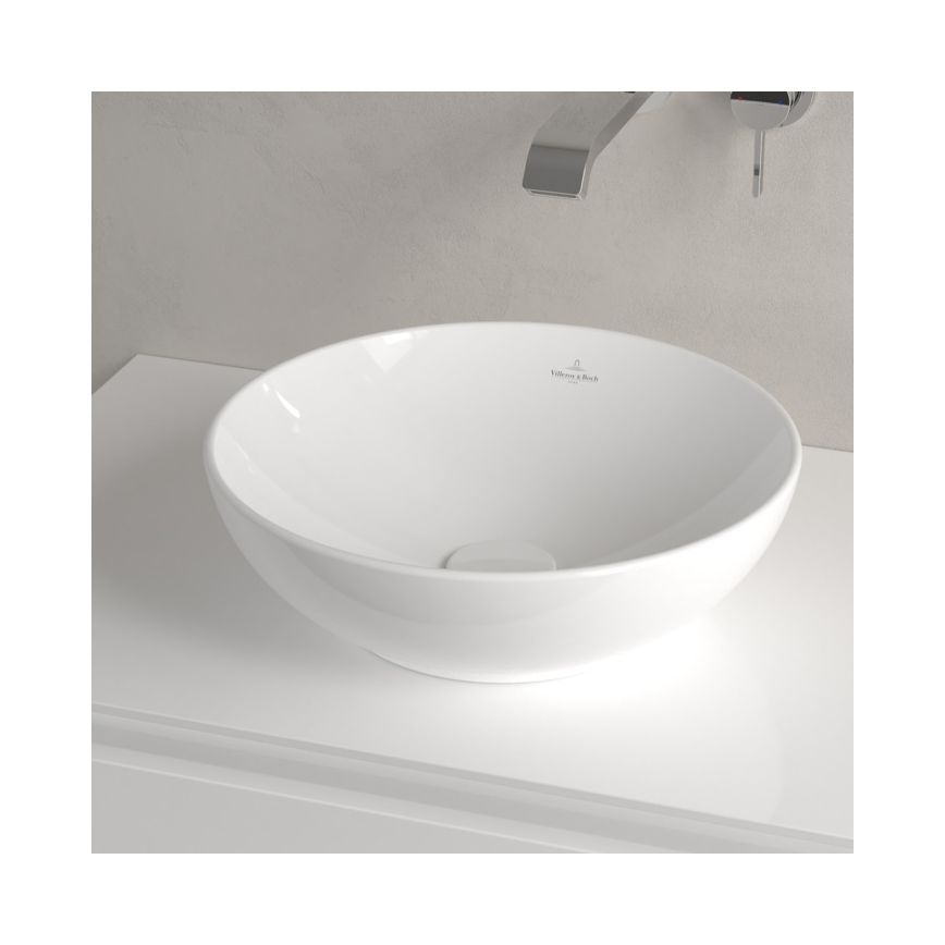 Villeroy & Boch 4A450001 - Επιτραπέζιος νιπτήρας LOOP&FRIENDS Ø 38 cm, κεραμικό/λευκό