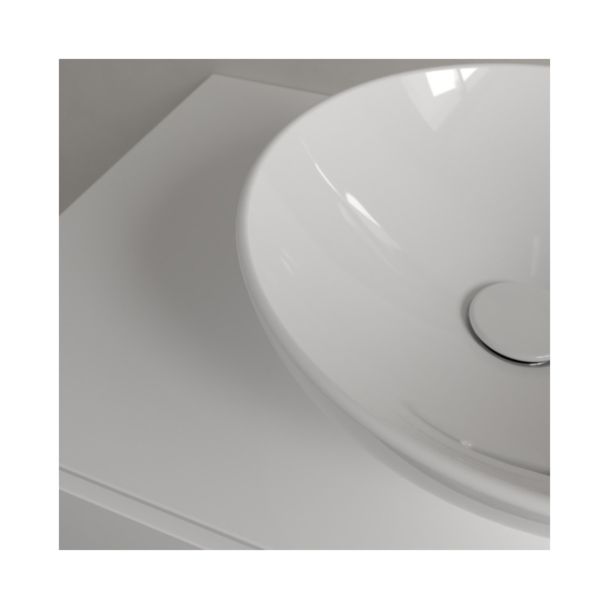 Villeroy & Boch 4A450001 - Επιτραπέζιος νιπτήρας LOOP&FRIENDS Ø 38 cm, κεραμικό/λευκό