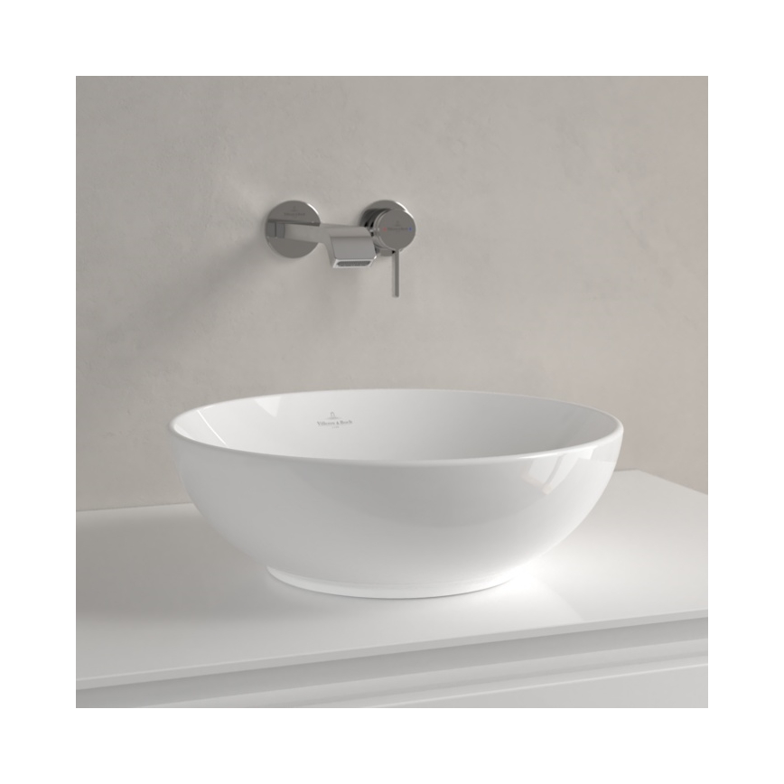 Villeroy & Boch 4A450001 - Επιτραπέζιος νιπτήρας LOOP&FRIENDS Ø 38 cm, κεραμικό/λευκό