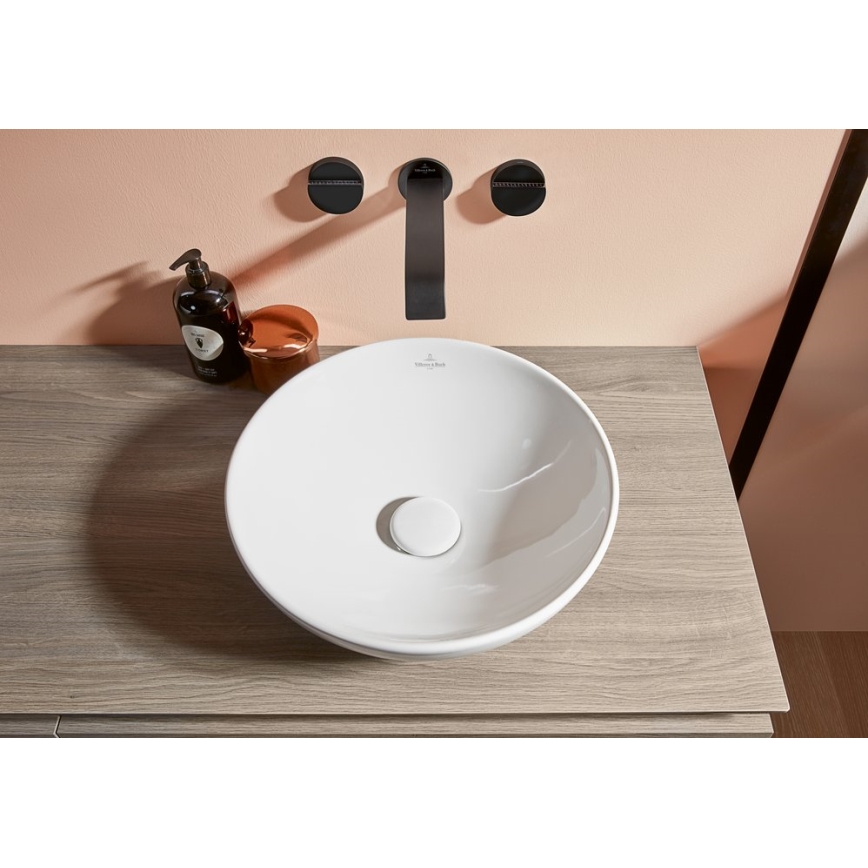 Villeroy & Boch 4A450001 - Επιτραπέζιος νιπτήρας LOOP&FRIENDS Ø 38 cm, κεραμικό/λευκό