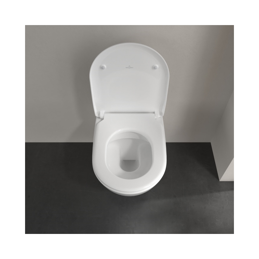 Villeroy & Boch 5614R201 - Κρεμαστή λεκάνη WC με κάθισμα SoftClose SUBWAY 2.0, κεραμική/λευκή