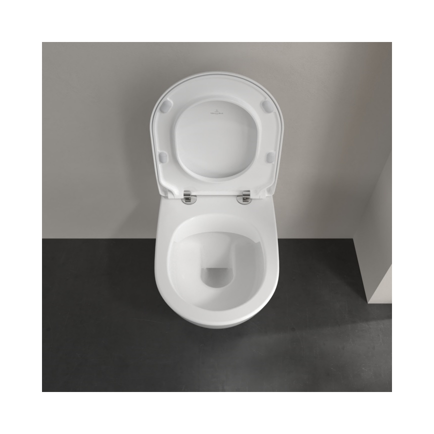Villeroy & Boch 5614R201 - Κρεμαστή λεκάνη WC με κάθισμα SoftClose SUBWAY 2.0, κεραμική/λευκή