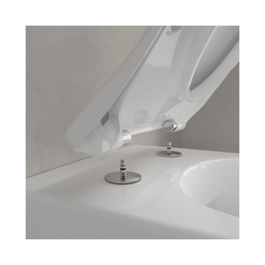 Villeroy & Boch 5614R201 - Κρεμαστή λεκάνη WC με κάθισμα SoftClose SUBWAY 2.0, κεραμική/λευκή