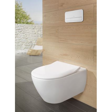 Villeroy & Boch 5614R201 - Κρεμαστή λεκάνη WC με κάθισμα SoftClose SUBWAY 2.0, κεραμική/λευκή