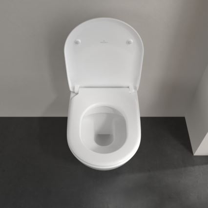 Villeroy & Boch 5614R2R1 - Επιτοίχια λεκάνη WC SUBWAY 2.0 με κάθισμα SoftClose, κεραμική/λευκή