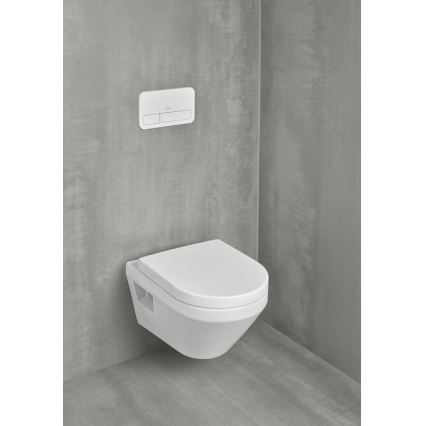 Villeroy & Boch 5684CLR1 - Επιτοίχια λεκάνη WC με κάθισμα SoftClose ARCHITECTURA κεραμική/λευκή
