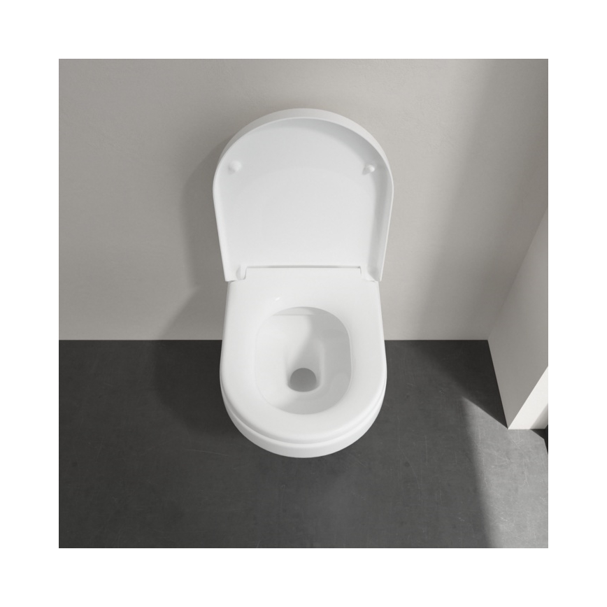 Villeroy & Boch 5684HRR1 - Επιτοίχιο WC με κάθισμα SoftClose ARCHITECTURA κεραμική/λευκή