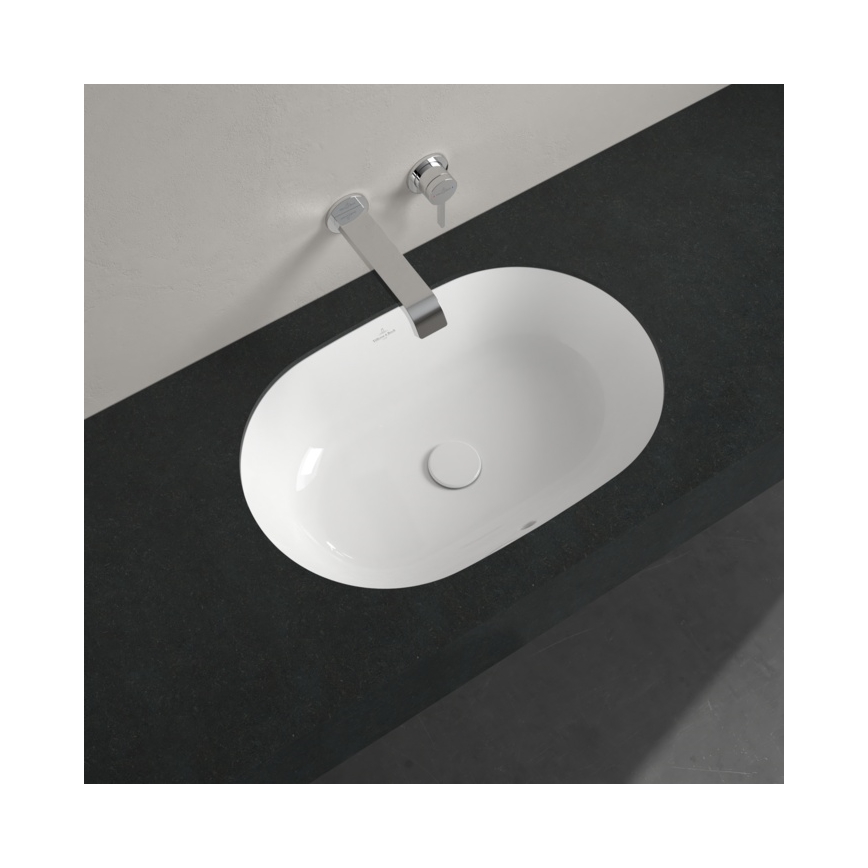 Villeroy & Boch 5A766001 - Εντοιχισμένος νιπτήρας ARCHITECTURA 57x37,5 cm κεραμικός/λευκός