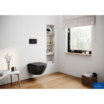 Villeroy & Boch 8M42S1R7 - Κάθισμα τουαλέτας SoftClose SUBWAY μαύρο