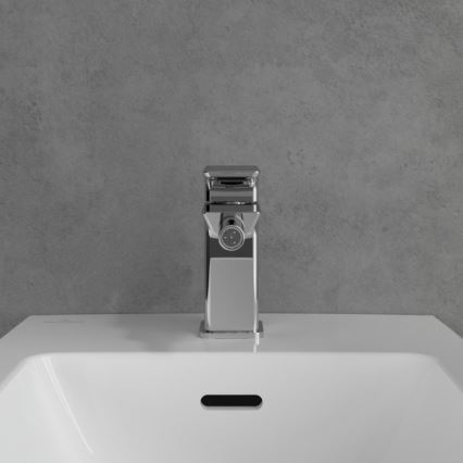 Villeroy & Boch TVB11200100061 - Μπαταρία μπιντέ + βαλβίδα αποστράγγισης SUBWAY 3.0 γυαλιστερό χρώμιο