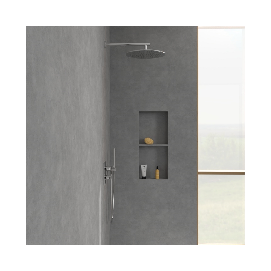 Villeroy & Boch TVD00065300061 - Θερμοστατική μπαταρία ντους για εντοιχισμένη εγκατάσταση, γυαλιστερό χρώμιο