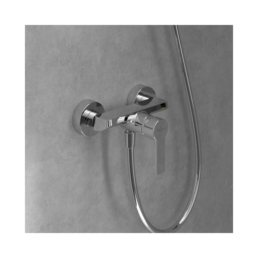 Villeroy & Boch TVS10300100061 - Μπαταρία ντους ARCHITECTURA σε γυαλιστερό χρώμιο