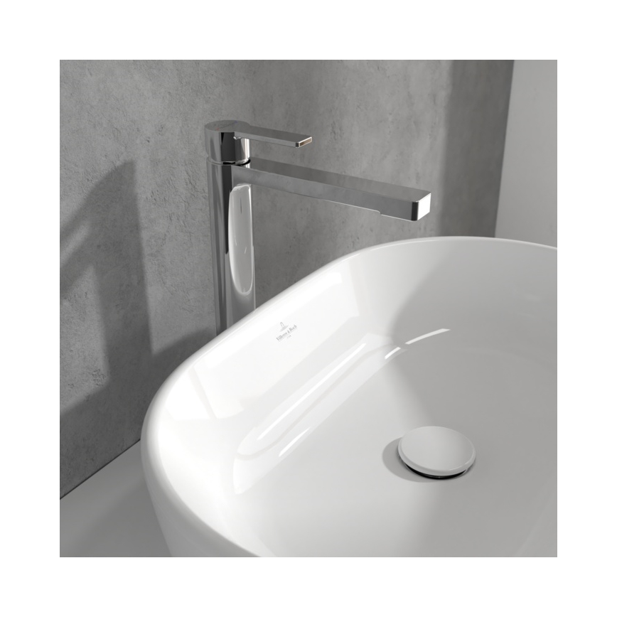 Villeroy & Boch TVW10300500061 - Μίκτης νιπτήρα + βαλβίδα εκροής ARCHITECTURA 32,9 εκ. γυαλιστερό χρώμιο