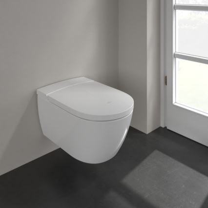 Villeroy & Boch V0E100R1 - Επιτοίχιο μπιντέ με κάθισμα SoftClose VICLEAN κεραμικό/λευκό + τηλεχειριστήριο