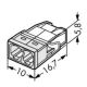 WAGO 2273-202 - Κουτί διακλάδωσης COMPACT 2x2,5 450V λευκό