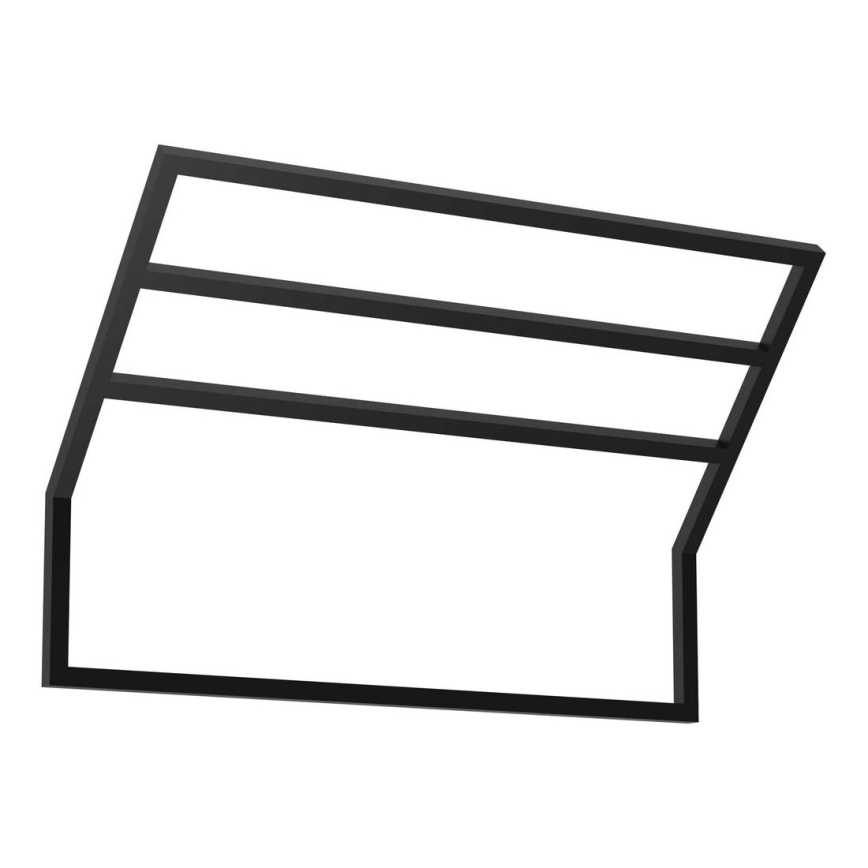 Wall towel holder 37x60 cm μαύρο