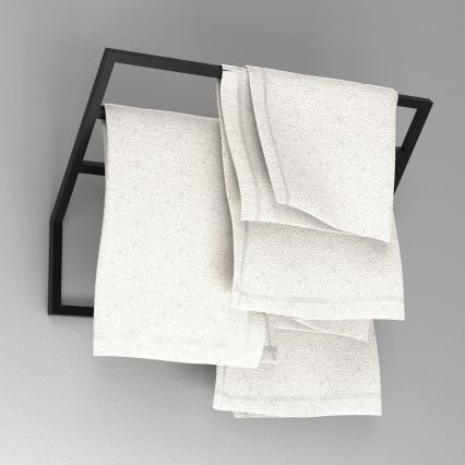 Wall towel holder 37x60 cm μαύρο