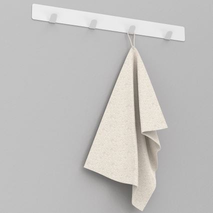 Wall towel holder 40 cm λευκό