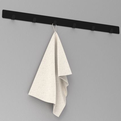 Wall towel holder 60 cm μαύρο