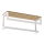 Wall towel holder με ένα ράφι 14x40 cm λευκό
