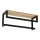 Wall towel holder με ένα ράφι 14x40 cm μαύρο