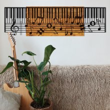 Wall διακοσμητικό 100x30 cm πιάνο