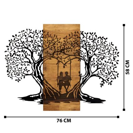 Wall διακοσμητικό 76x58 cm trees