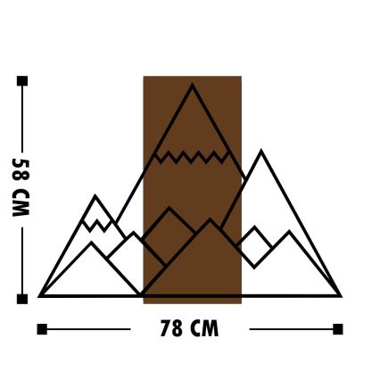 Wall διακοσμητικό 78x58 cm Ζωγραφική τοίχου σε καμβά