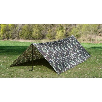 Waterproof tarpaulin 3x4 m camouflage