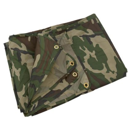 Waterproof tarpaulin 3x4 m camouflage