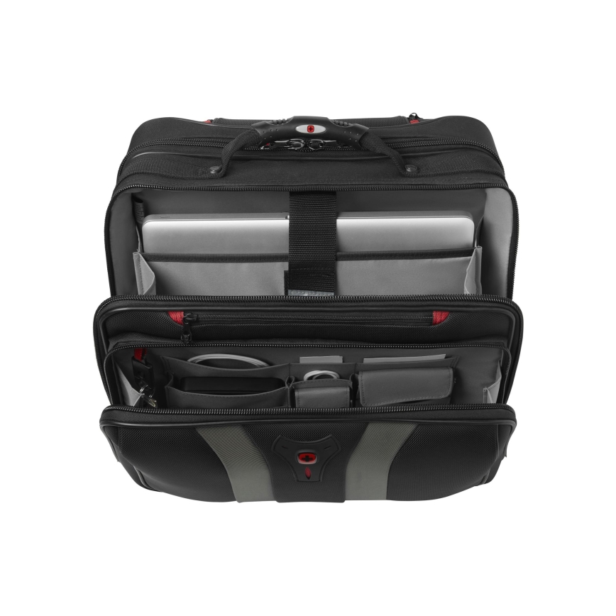 Wenger - Τσάντα τροχήλατη 29 l + θήκη laptop 15,6 Granada μαύρο