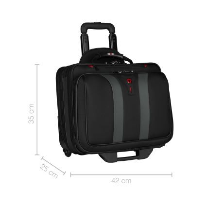 Wenger - Τσάντα τροχήλατη 29 l + θήκη laptop 15,6 Granada μαύρο