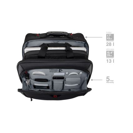 Wenger - Βαλίτσα ταξιδιού με ρόδες 23 l 17" + Τσάντα laptop με ρόδες 15,4" Potomac μαύρο