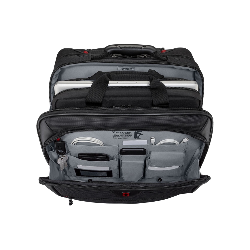 Wenger - Βαλίτσα ταξιδιού με ρόδες 23 l 17" + Τσάντα laptop με ρόδες 15,4" Potomac μαύρο