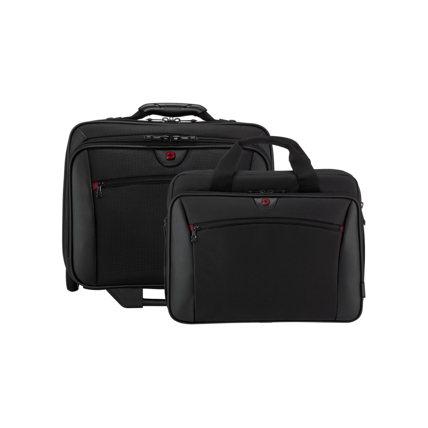 Wenger - Βαλίτσα ταξιδιού με ρόδες 23 l 17" + Τσάντα laptop με ρόδες 15,4" Potomac μαύρο