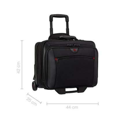 Wenger - Βαλίτσα ταξιδιού με ρόδες 23 l 17" + Τσάντα laptop με ρόδες 15,4" Potomac μαύρο
