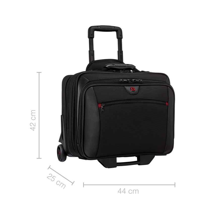Wenger - Βαλίτσα ταξιδιού με ρόδες 23 l 17" + Τσάντα laptop με ρόδες 15,4" Potomac μαύρο