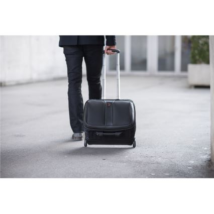 Wenger - Βαλίτσα ταξιδιού με ρόδες 25 l 17" + Τσάντα laptop με ρόδες 15,6" Patriot μαύρο
