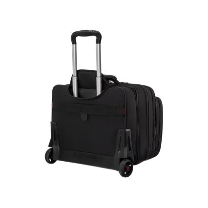 Wenger - Βαλίτσα ταξιδιού με ρόδες 25 l 17" + Τσάντα laptop με ρόδες 15,6" Patriot μαύρο