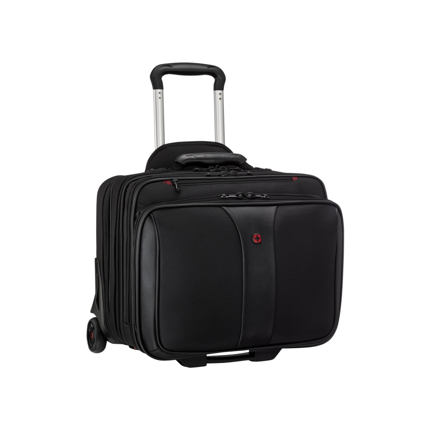 Wenger - Βαλίτσα ταξιδιού με ρόδες 25 l 17" + Τσάντα laptop με ρόδες 15,6" Patriot μαύρο