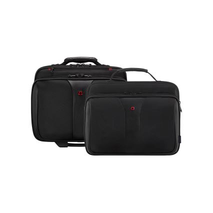 Wenger - Βαλίτσα ταξιδιού με ρόδες 25 l 17" + Τσάντα laptop με ρόδες 15,6" Patriot μαύρο