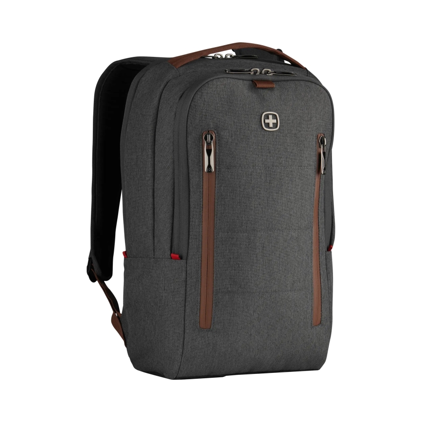 Wenger - Σακίδιο πλάτης - Backpack για laptop 15 l 16" με θήκη για tablet 12" + crossbody bag Πόλη Upgrade 2σε1 γκρι