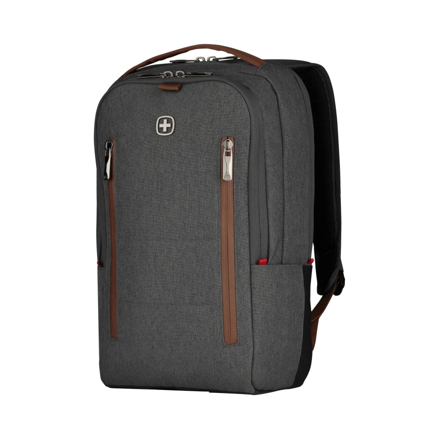 Wenger - Σακίδιο πλάτης - Backpack για laptop 15 l 16" με θήκη για tablet 12" + crossbody bag Πόλη Upgrade 2σε1 γκρι