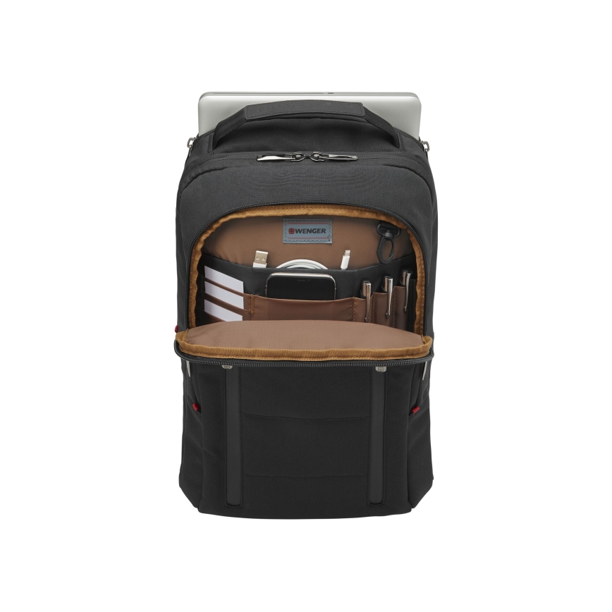 Wenger - Σακίδιο πλάτης - Backpack για Laptop 16 l 16" με θήκη για tablet 12" Πόλη Traveler μαύρο