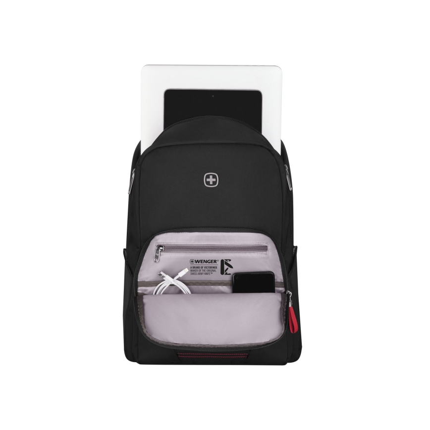 Wenger -Σακίδιο πλάτης - Backpack για Laptop  20 l 15,6" με θήκη για tablet 10" Κίνηση μαύρο