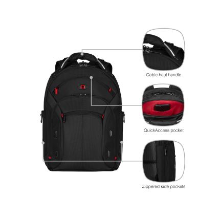 Wenger - Σακίδιο πλάτης - Backpack για laptop 20 l 15" με θήκη για tablet 10" Gigabyte μαύρο