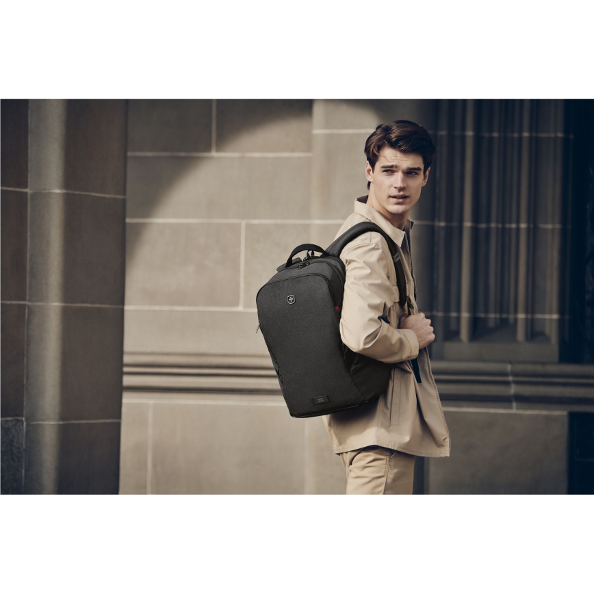 Wenger -Σακίδιο πλάτης - Backpack για Laptop 21 l 16" με θήκη για tablet 10" MX Φωτισμός μαύρο