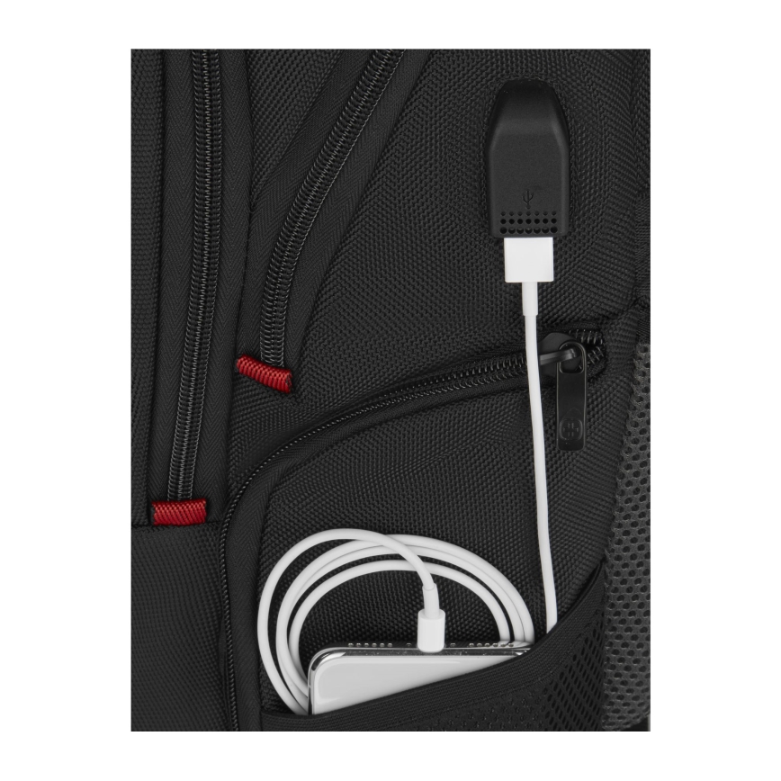 Wenger - Σακίδιο πλάτης - Backpack για laptop 25 l 16" με θήκη για tablet 10" Pegasus Deluxe μαύρο